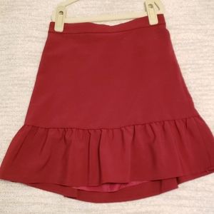 J. Crew Ruffle Hem Mini Skirt